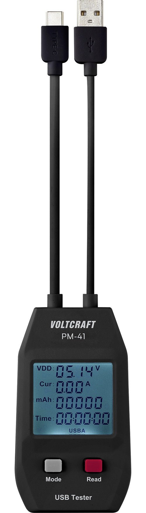 Voltcraft PM-41 USB Multimeter digital inkl. Prüfkabel (VC-11909305) - 4064161334400 - image 1