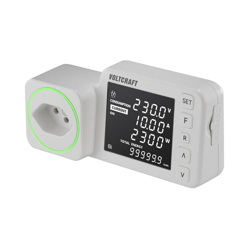 Voltcraft SEM5000 CH DUAL Energiekosten-Messgerät Kostenprognose Alarmfunktion Stromtarif (VC-16107435) afbeelding 1