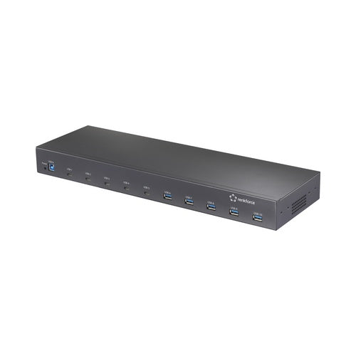 Renkforce 19" Rack Mount 10-Port USB 3.2 Gen 2 Hub 3.2 2-Hub für industrielle (RF-6627278) afbeelding 1
