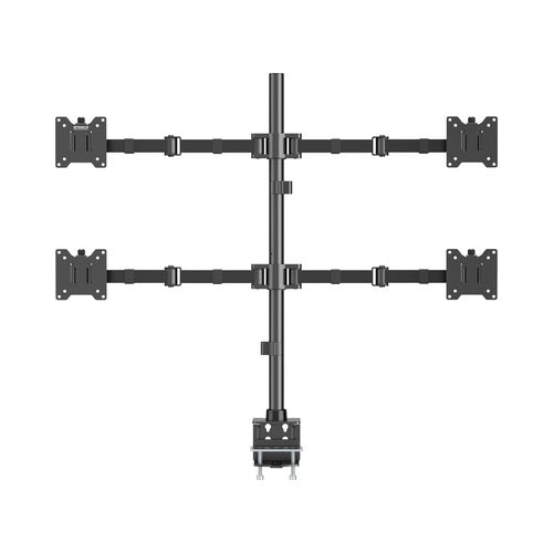SpeaKa Professional SP-MM-541 4fach Monitor-Tischhalterung 43.2 cm 17" - 88.9 35" Schwarz (SP-13383188) afbeelding 1