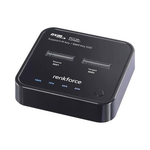 Renkforce RF-TPCD-300 1fach Festplatten-Kopierstation M.2 PCIe NVMe USB-C (RF-6694574) afbeelding 1