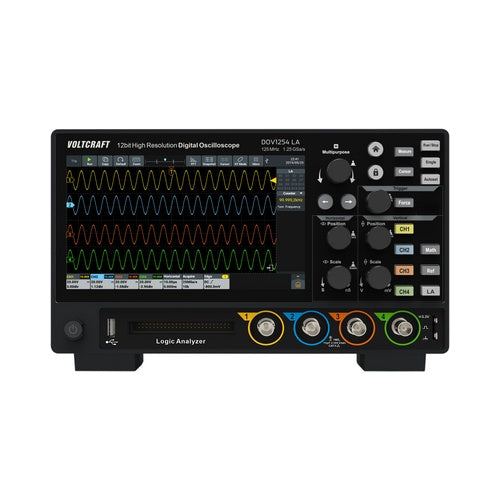 Voltcraft DOV1254 LA Digital-Oszilloskop 125 MHz 4-Kanal 1.25 GSa/s 100 Mpts 12 Bit (VC-16753925) afbeelding 1