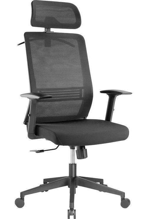 SpeaKa Professional Bürodrehstuhl SP-MOC-001 Schwarz SP-13497412 1 St. (SP-13497412) afbeelding 1