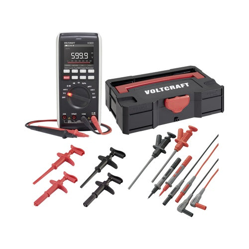 Voltcraft VC-831 Hand-Multimeter Set mit T-Loc Systainer Abgreifklemmen Haken und zusätzl (3342859+2181316+1674350+1674351+2482813+3315070+3315068) afbeelding 1