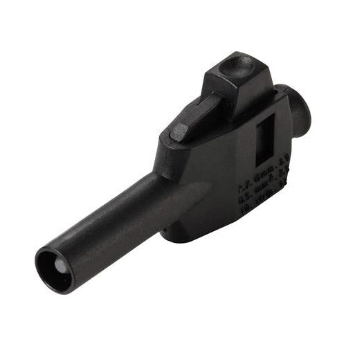 Voltcraft MP-4 Laborstecker mit Klemmanschluss Stecker gerade Stift-O Schwarz 50 St (VC-17002940) afbeelding 1