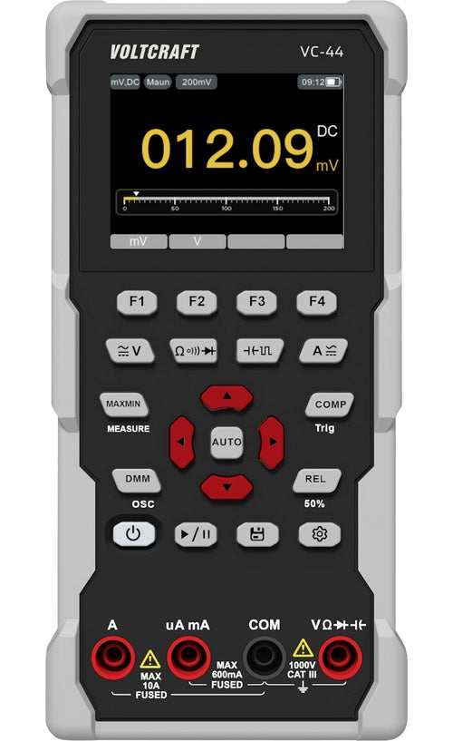 Voltcraft VC-44 Hand-Multimeter und 1 Kanal Oszilloskop digital CAT III 1000 V Anzeige (VC-17156555) afbeelding 1