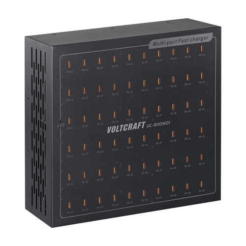 VOLTCRAFT UC-800W01 USB Ladegerät 800 W USB-C® USB PD Schwarz Innenbereich USB Power Delivery (USB-PD) (VC-17275170) afbeelding 1