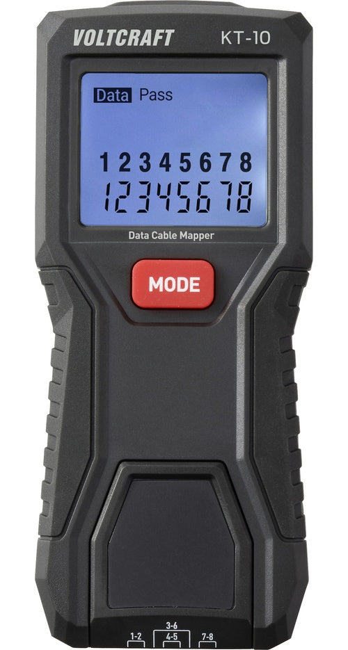 Kabeltester VC-17256120 VOLTCRAFT KT-10 Netzwerk (VC-17256120) afbeelding 1