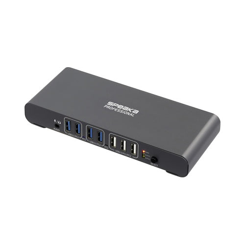 SpeaKa Professional SP-KVM-2P4K KVM-Umschalter Grau (matt) (SP-13773904) afbeelding 1