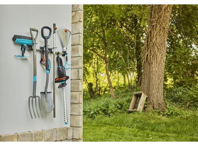 Gardena 3509-20 Lagerregal für Gartengeräte Wand-montiert Kunststoff - Gummi - Stahl (03509-20) afbeelding 1
