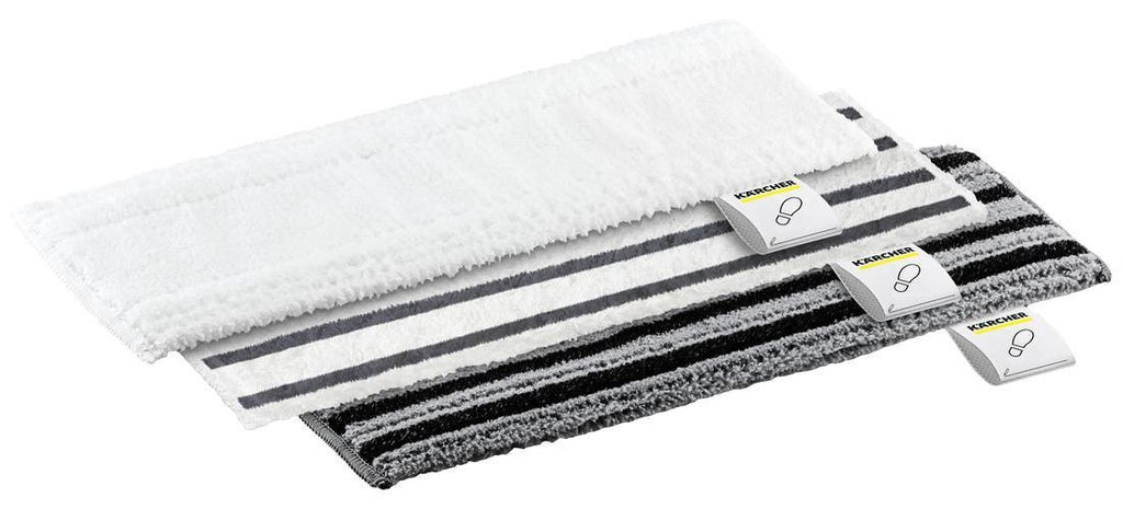 Kärcher Allrounder Bodentuchset EasyFix - Einmal-Wischtusch - Schwarz - Grau - Weiß - Polyester - Viskose - 115 mm - 345 mm - 10 mm (2.863-341.0) afbeelding 1