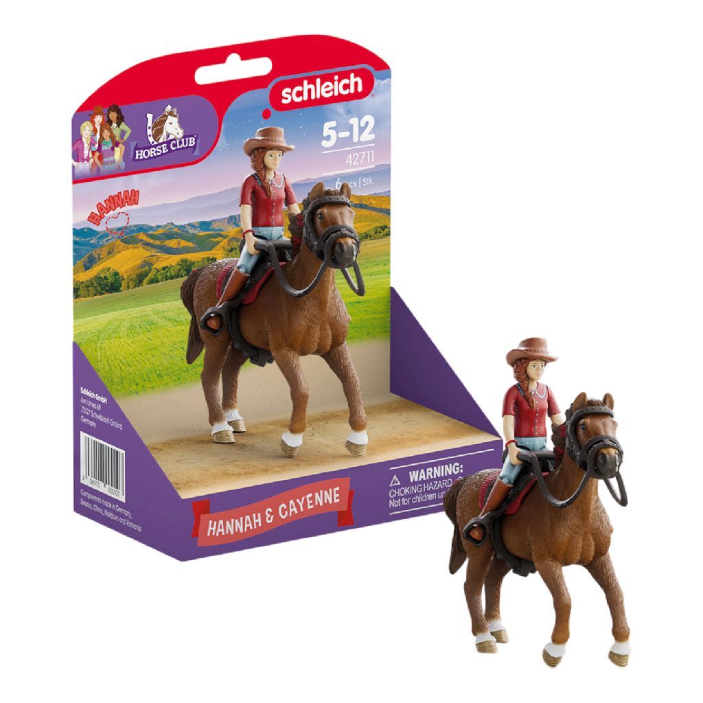 Schleich Horse Club Hannah and Cayenne - Quarter Horse - Suitable for Children 5+