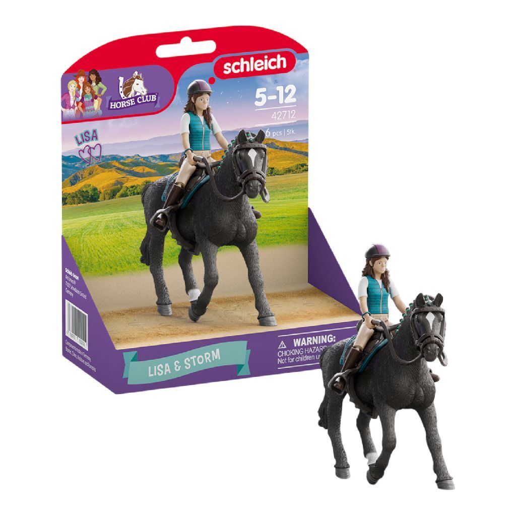 Schleich Horse Club Lisa and Storm - Hanoverian Gelding - Suitable for Children 5+