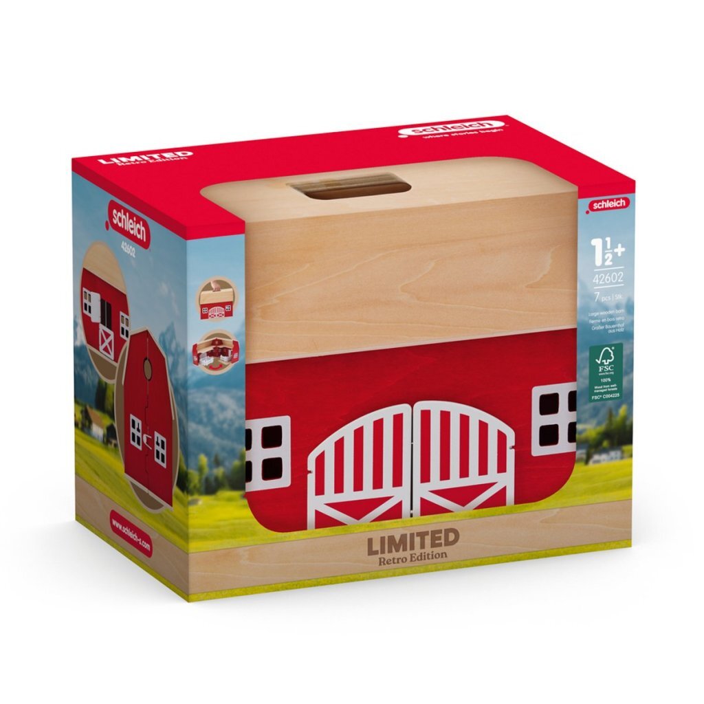 Schleich Wooden Farm Playset for Kids
