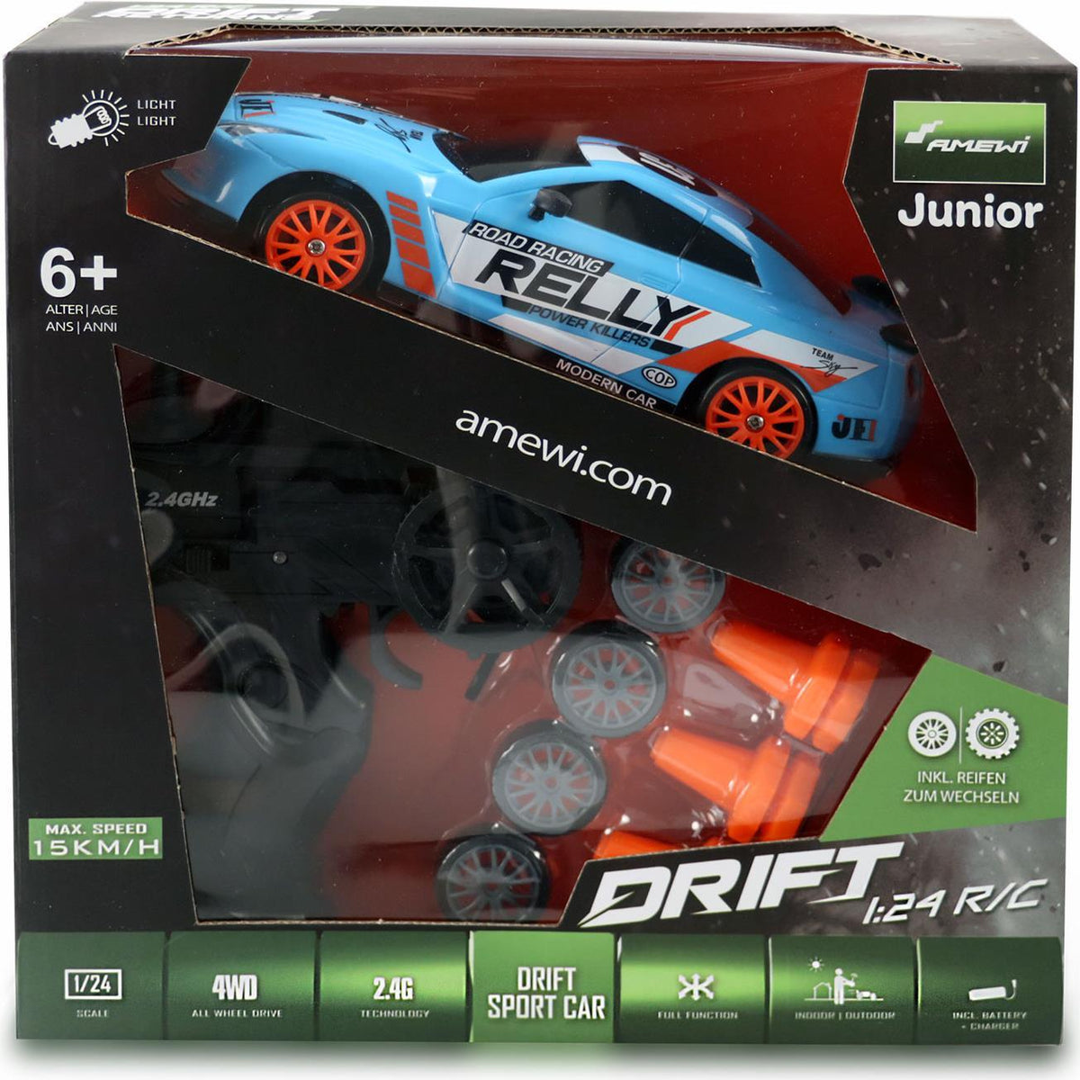 Amewi Drift Electric Motor 1:24 Sports Car - 21085