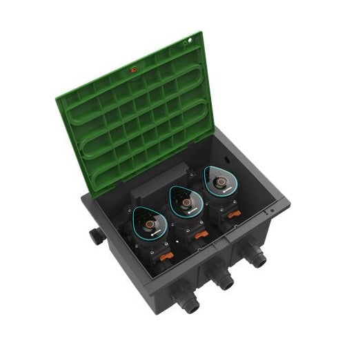 Gardena 1286-20. Produkttyp: Ventil, Produktfarbe: Schwarz, Maximaler Wasserdruck: 12 bar. Menge pro Packung: 3 Stück(e) (01286-20) afbeelding 1
