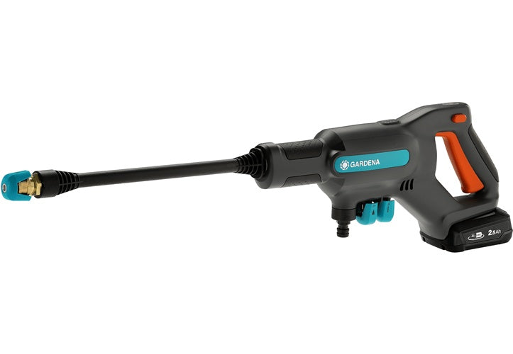 Gardena AquaClean 24/18V P4A Hochdruckreiniger Kompakt Akku 250 l/h Schwarz - Blau - Orange (14800-31) afbeelding 1