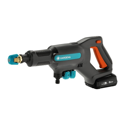 Gardena AquaClean 24/18V P4A Hochdruckreiniger Kompakt Akku 250 l/h Schwarz - Blau - Orange (14800-55) afbeelding 1