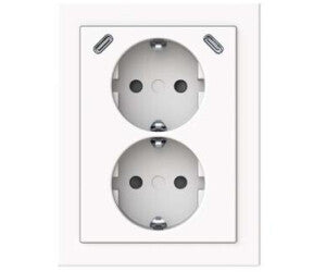 Busch-Jaeger 202EAPJB2USBC-84 USB Double Socket Safety+ 2x USB C - 2TKA00006023