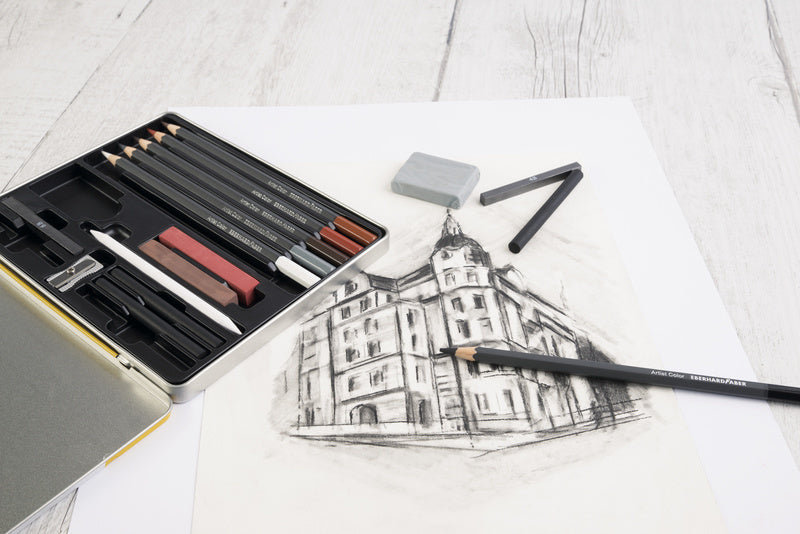 Eberhard Faber EF-516916 Drawing Set EFA Tin 16 Pieces