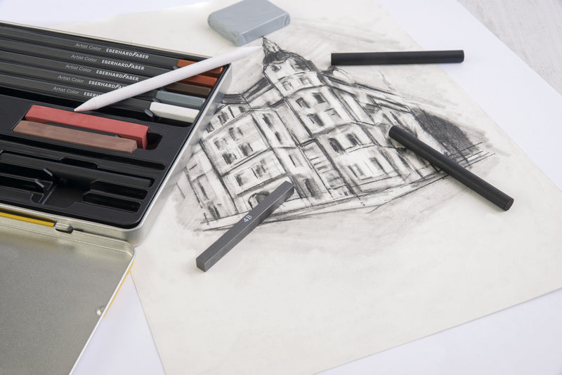 Eberhard Faber EF-516916 Drawing Set EFA Tin 16 Pieces