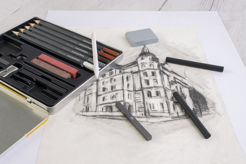 Eberhard Faber EF-516916 Drawing Set EFA Tin 16 Pieces