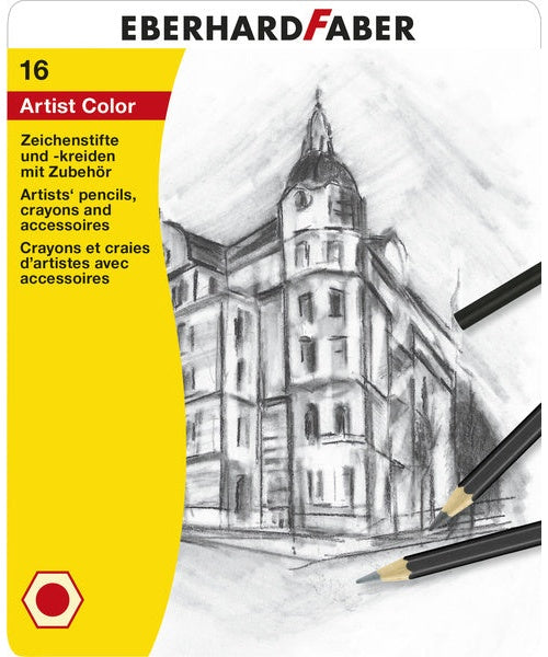 Eberhard Faber EF-516916 Tekenset EFA Bliketui 16 Stuks afbeelding 1