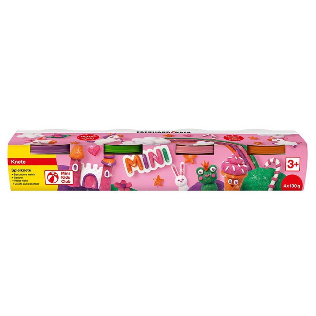 Eberhard Faber EF-572511 Glitter Children's Clay 4 Jars