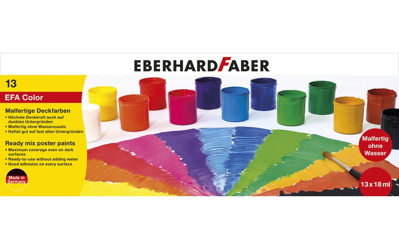 Eberhard Faber EF-575613 Verfset 13 Potjes Kant En Klaar afbeelding 1