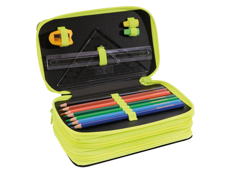 Eberhard Faber Stuffed Case Race Car 36-piece 3 Layers EF-577571
