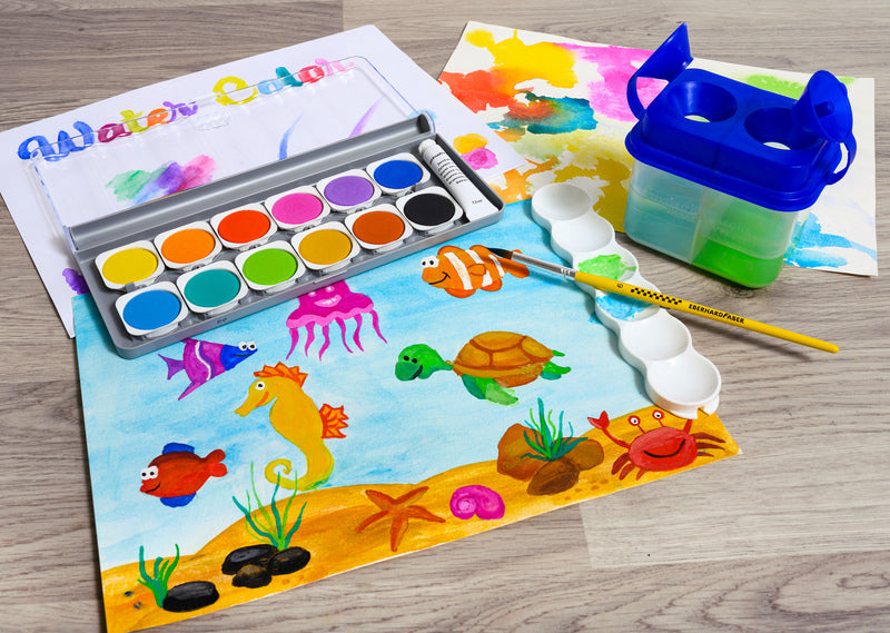 Eberhard Faber Paint Box Winner 12 Colors EF-578312