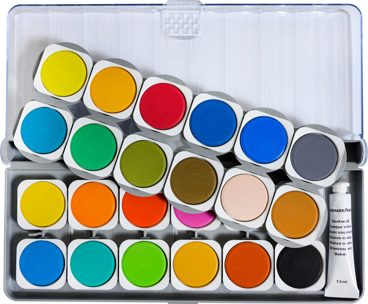 Eberhard Faber Paint Box Winner 24 Colors + Mixing Palette EF-578324