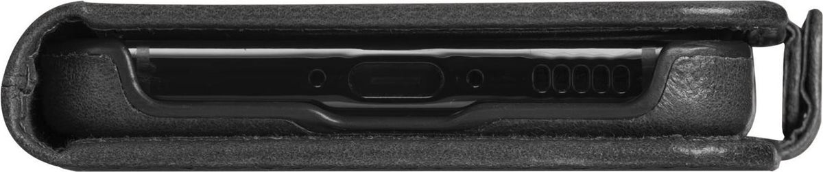 dbramante1928 Lynge Flip Case for Mobile Phone - Grain Leather - Black - for Samsung Galaxy S25+ (LMSPGTBL6472)