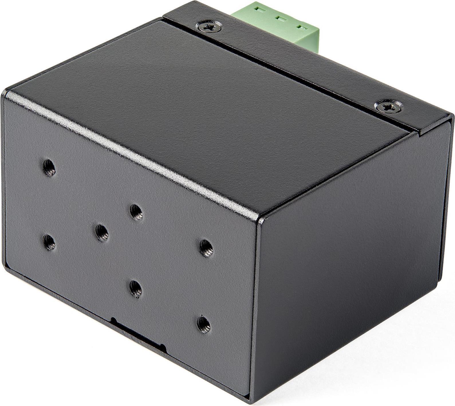 StarTech.com PoE+ Industrial Fiber to Ethernet Media Converter 30W - SFP to RJ45 - Mini/Compact Size - IP30 -40 to +75C 1000Base-SX 1000Base-T