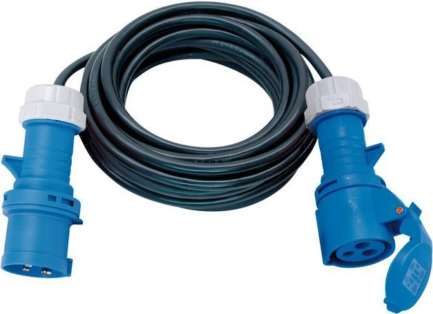 Brennenstuhl 1167650110 Extension Cable - 10 m - 1 AC Outlet - Outdoor - Black/Blue