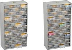 allit VarioPlus Small Parts Organizer - 73 Compartments - Metal