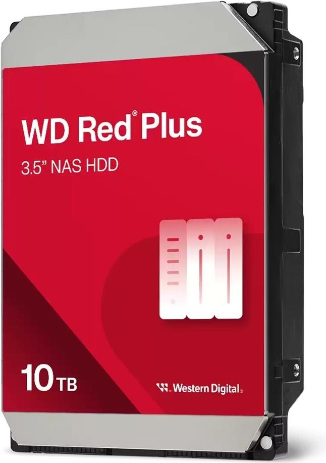 WD HDD Red Plus 10TB 3.5" SATA 512MB - Hard Drive - Serial ATA WD100EFGX