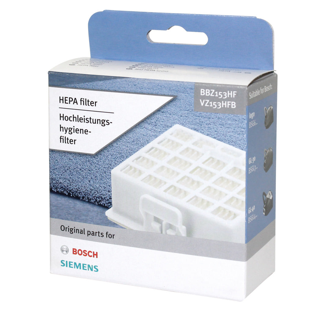 Bosch BBZ153HF HEPA Filter for Vacuum Cleaners - Compatible with Multiple Models BSGL3