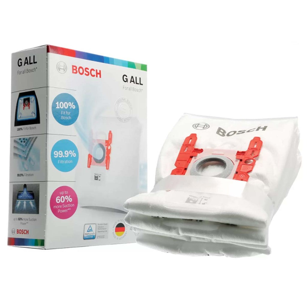 Bosch BBZ41F G ALL Powerpro Dust Bags - 4 Pieces for Vacuum Cleaners