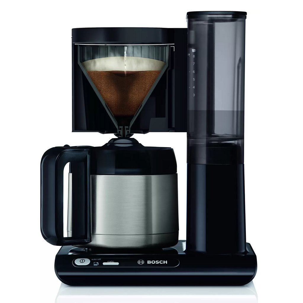 Bosch TKA8A053 Coffee Maker Black/Stainless Steel 1100W Thermal Jug