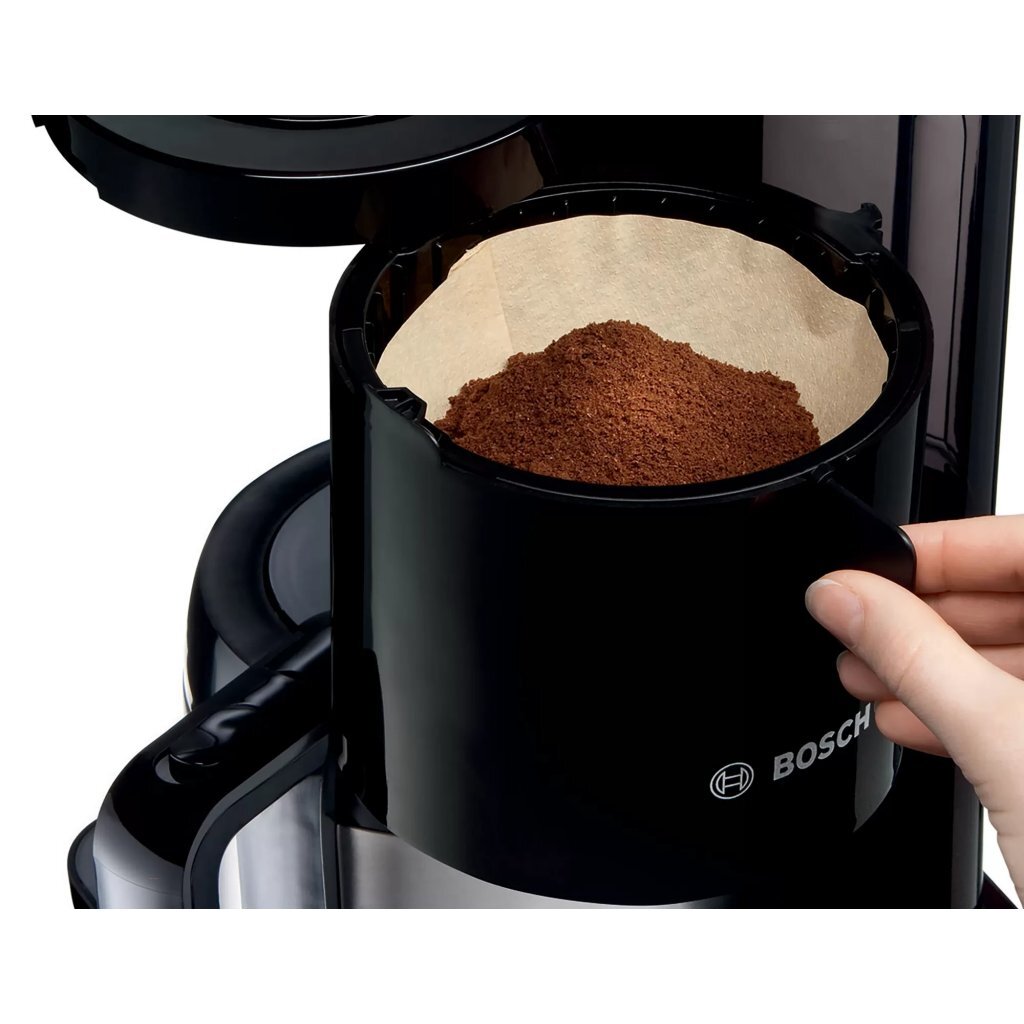 Bosch TKA8A053 Coffee Maker Black/Stainless Steel 1100W Thermal Jug