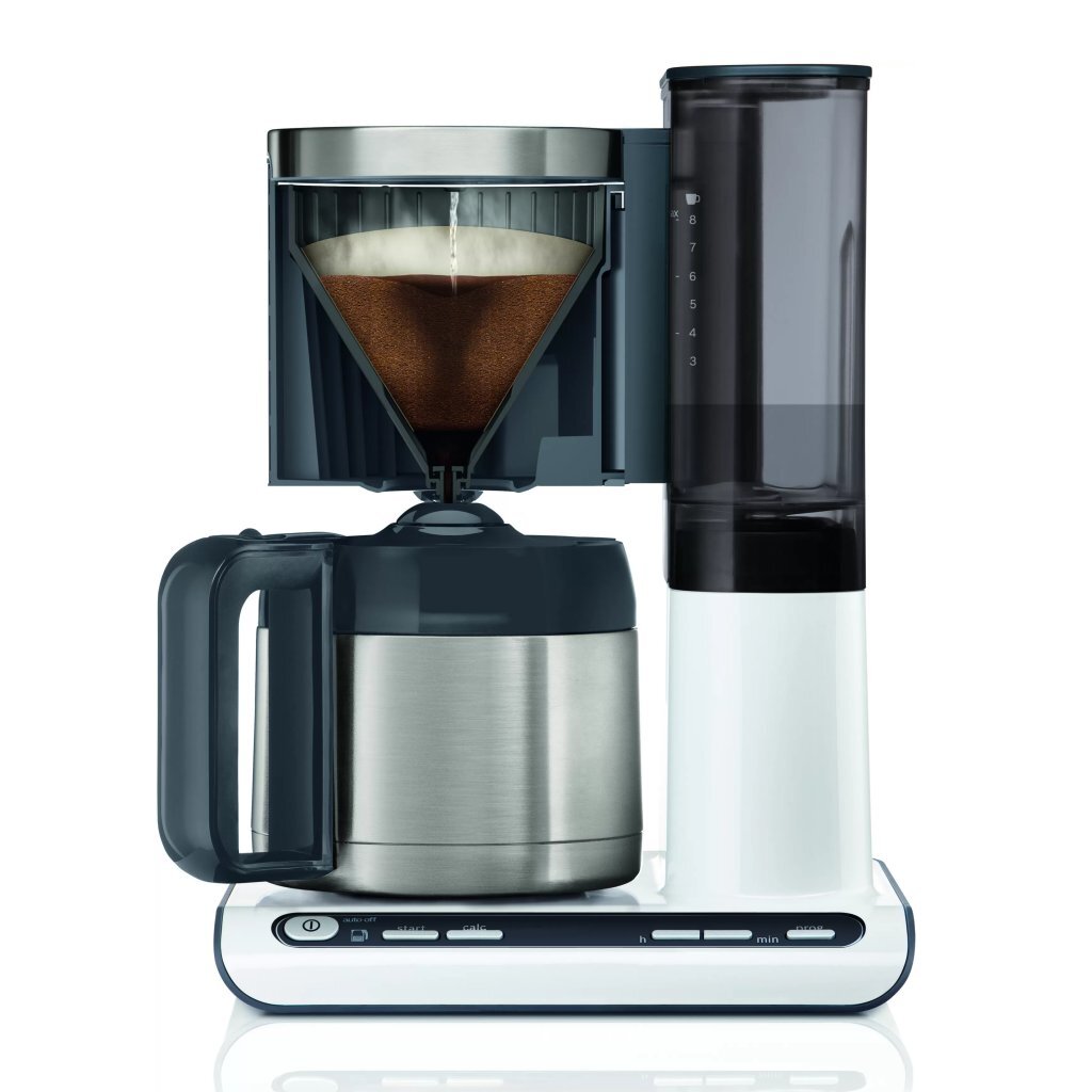 Bosch TKA8A681 Coffee Machine Stainless Steel/White 1100W 8/12 Cups