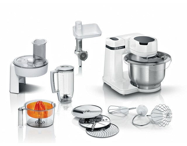 Bosch | Food Processor | MUMS2EW40 700 W 3.8 L - Serie 2 | White | Compact Design afbeelding 1