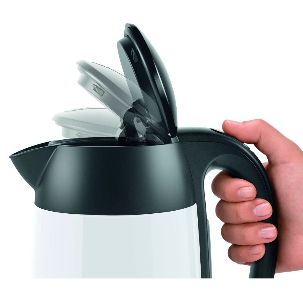 Bosch TWK3P421 DesignLine Waterkoker 1.7L 2400W Wit/Zwart afbeelding 4