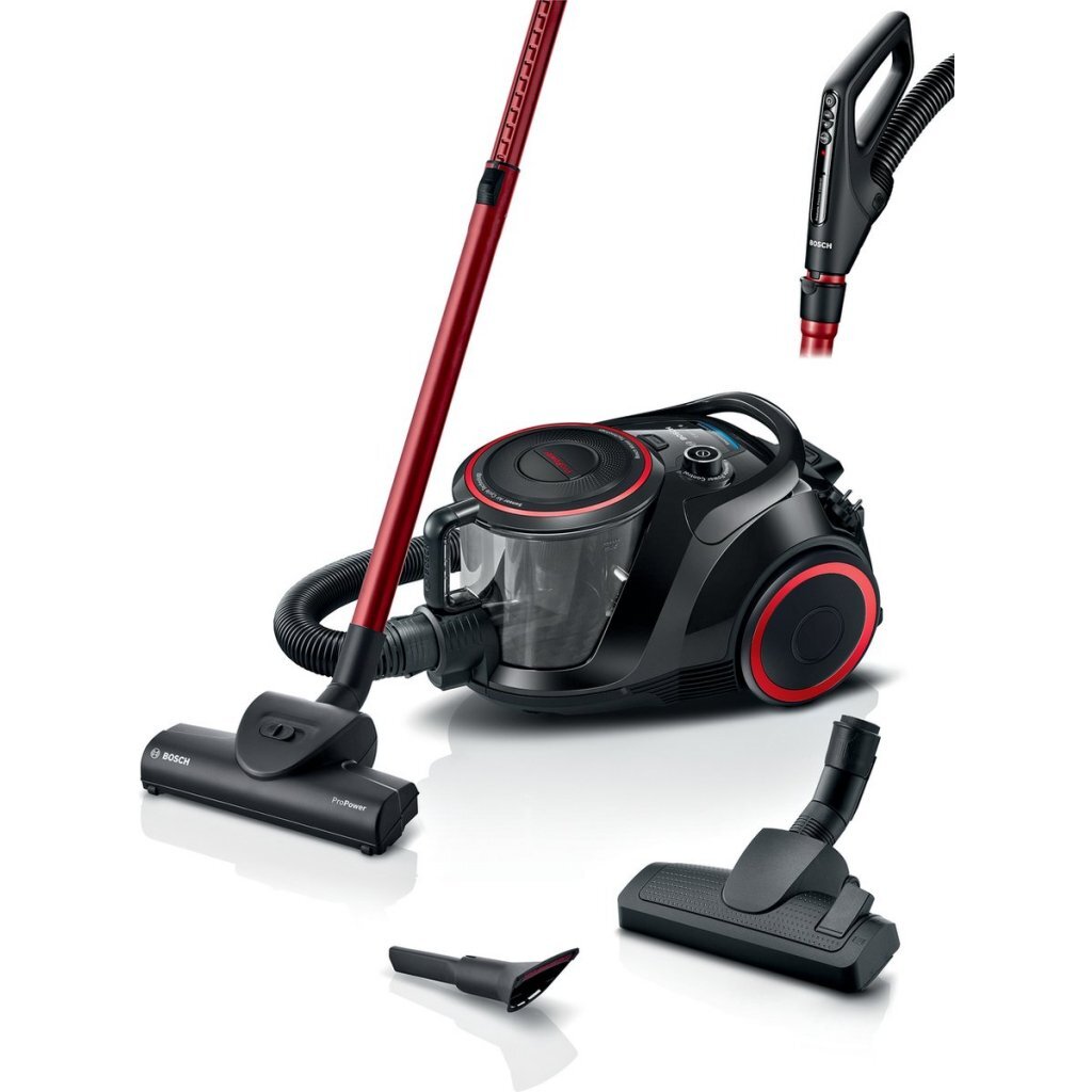 Bosch BGS41POW1 Bagless Vacuum Cleaner 700W Black/Red