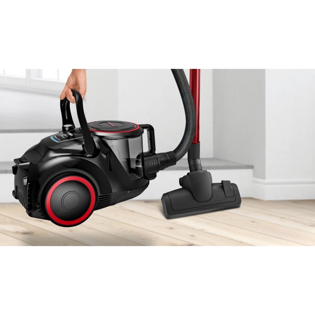 Bosch BGS41POW1 Bagless Vacuum Cleaner 700W Black/Red