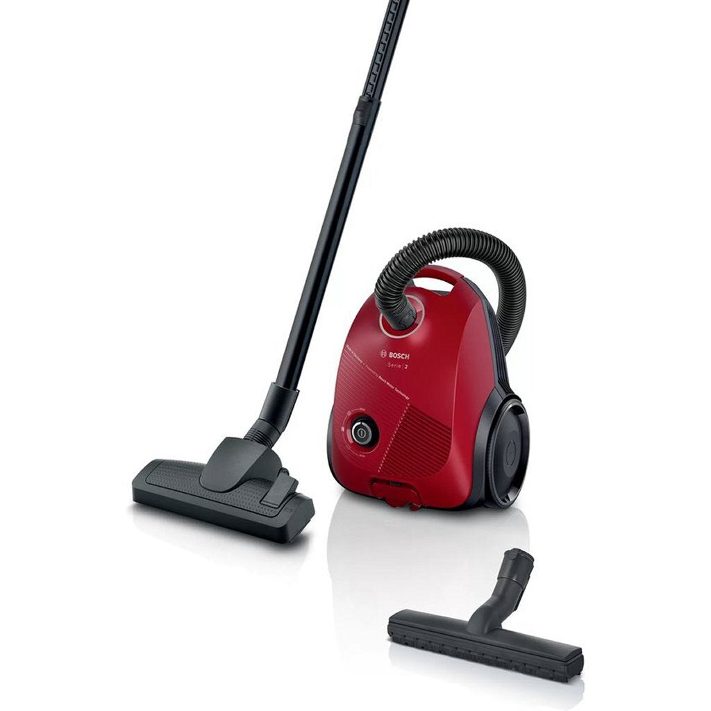 Bosch BGBS2RD1H Series 2 Vacuum Cleaner 600W Red/Black - Bagged - Compact Design