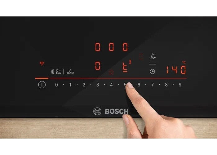 Bosch Serie 6 PIE631HB1E 60 cm 4-zone black built-in induction hob afbeelding 6