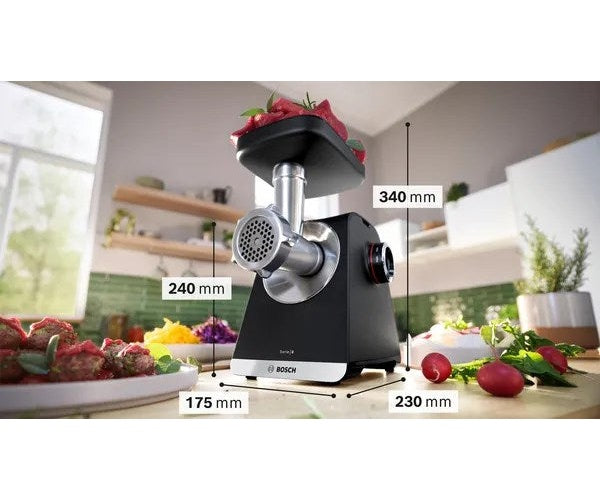 Bosch Serie 6 MFWS650B mincer 500 W Black  Silver - 4242005455836 - image 2