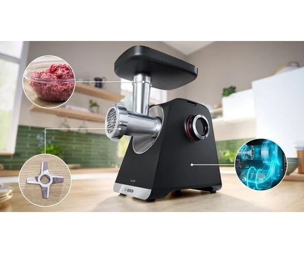 Bosch Serie 6 MFWS650B mincer 500 W Black  Silver - 4242005455836 - image 3